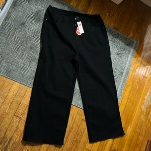 Cider black denim jeans wide leg size 20 plus